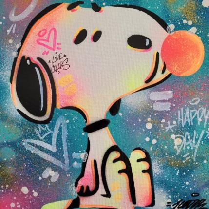 Painting snoopy gum gum pink by Kedarone | Painting Street art Graffiti, Mixed Pop icons