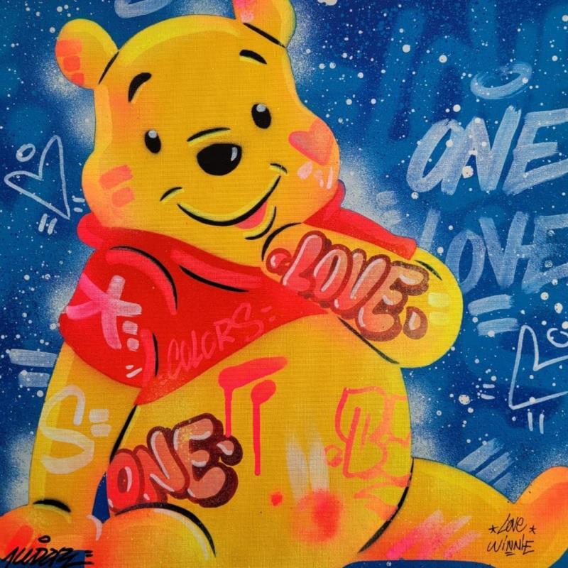 Peinture Winnie the bear par Kedarone | Tableau Street Art Graffiti, Posca Icones Pop