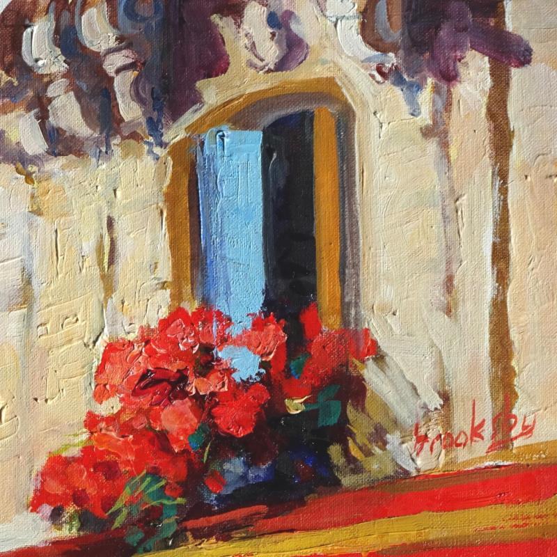Gemälde Fenêtre Ouverte - open window von Brooksby | Gemälde Figurativ Öl Alltagsszenen, Stillleben