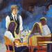 Painting Le Bistrot de l'Amour by Brooksby | Painting Figurative Urban Life style Oil