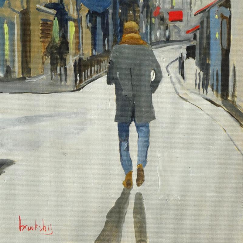 Painting Rue Saint André des Arts by Brooksby | Painting Figurative Oil Pop icons, still-life, Urban