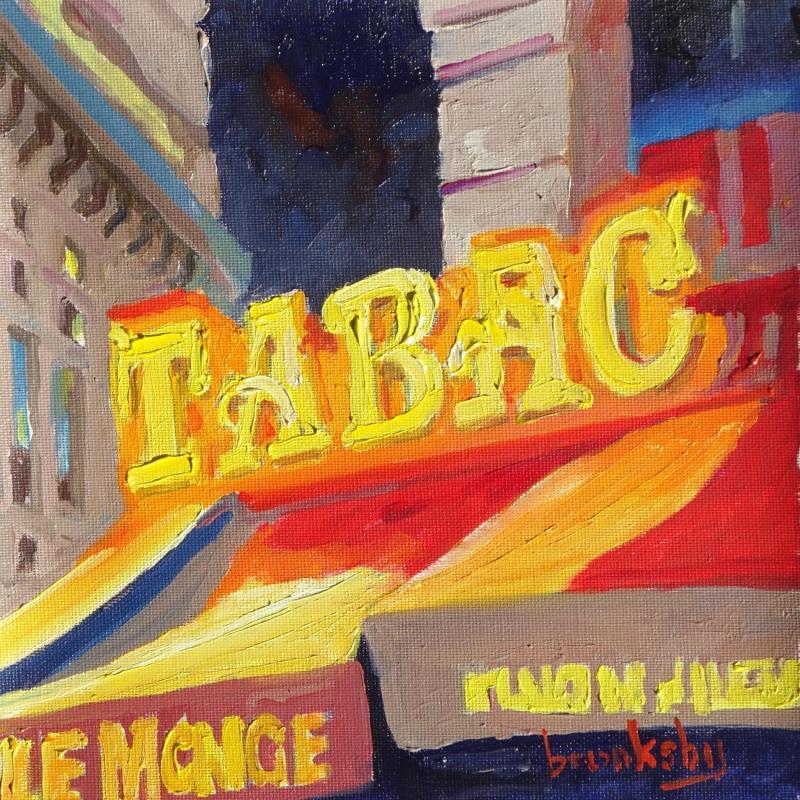 Painting Tabac Monge by Brooksby | Painting Figurative Oil Landscapes, Pop icons, Urban