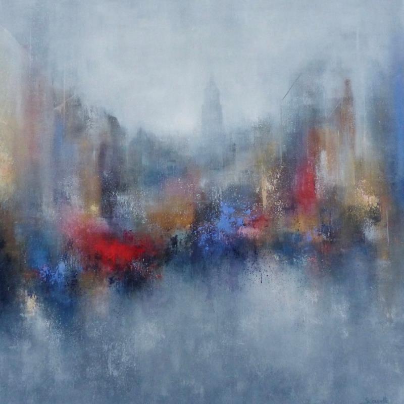 Painting City Tour by Coupette Steffi | Painting Abstract Acrylic Urban
