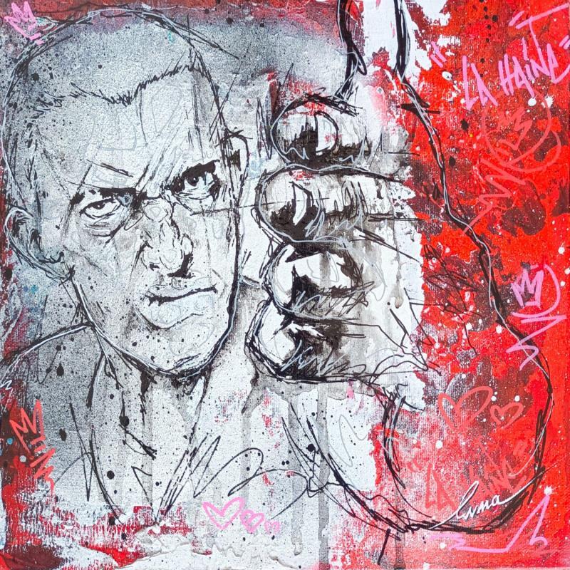 Gemälde La Haine von Luma | Gemälde Pop-Art Porträt Pop-Ikonen Graffiti Acryl
