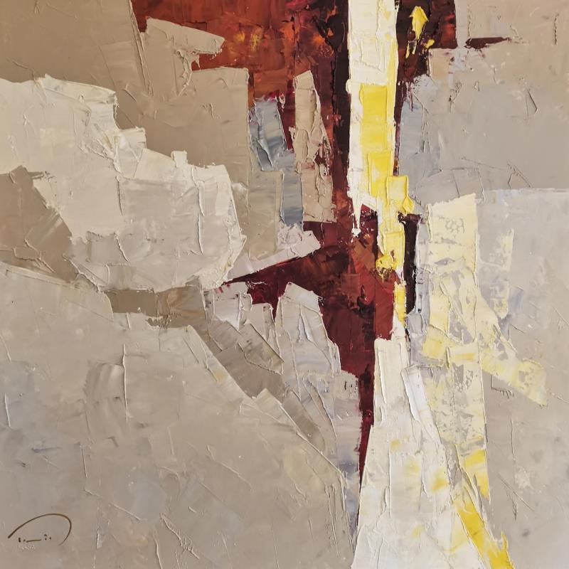 Painting Abstract brown by Tomàs | Painting Abstract Oil Urban