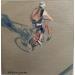 Painting à velo 3 by Castignani Sergi | Painting Figurative Urban Acrylic