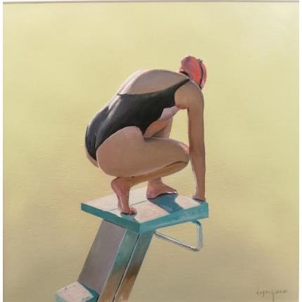 Painting Tension by Castignani Sergi | Painting Figurative Acrylic, Oil Life style
