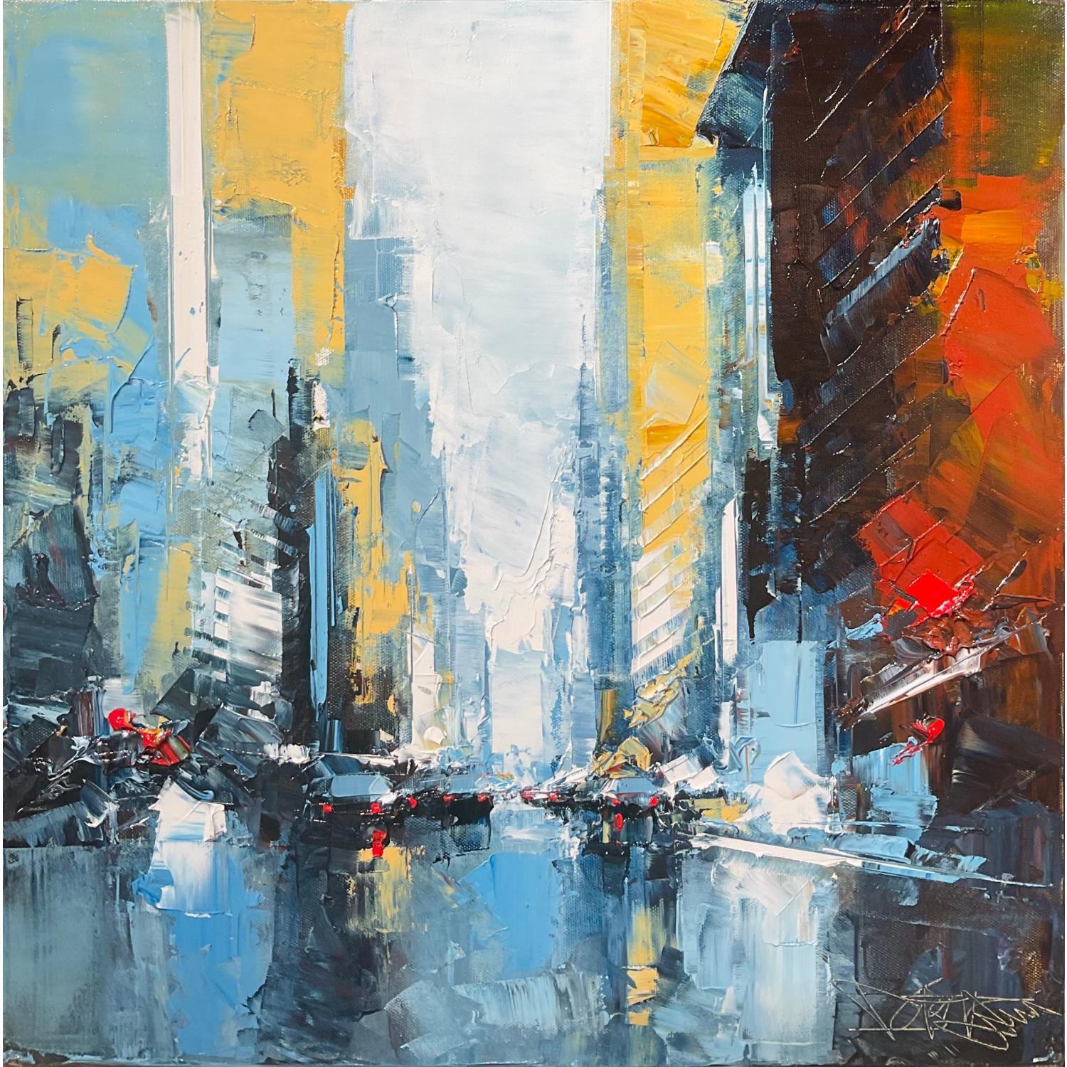 Painting Manhattanhenge by Castan Daniel | Carré d'artistes