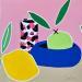 Painting Lemons on a small table #1 by JuLIaN | Painting Figurative Still-life Acrylic