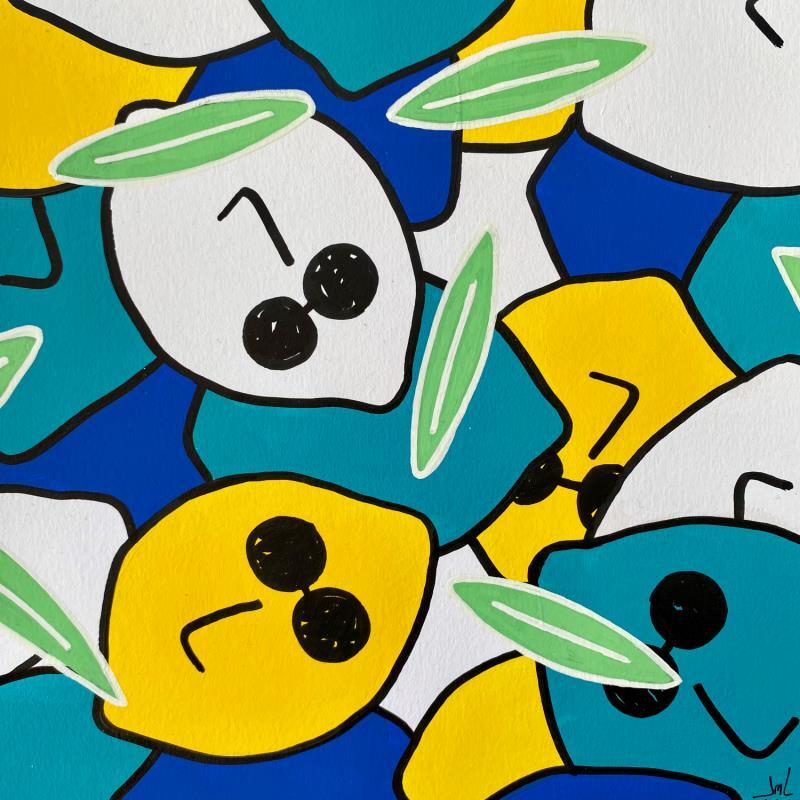 Gemälde Blue von JuLIaN | Gemälde Pop-Art Pop-Ikonen Acryl