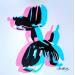 Painting Koons bicolore by Wawapod | Painting Pop art Acrylic Pop icons Animals