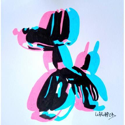 Painting Koons bicolore by Wawapod | Painting Pop art Acrylic Animals, Pop icons