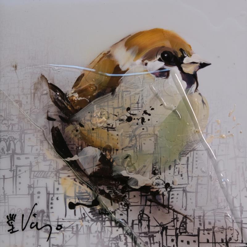 Painting Avant l'hiver by Viejo Philippe  | Painting Figurative Acrylic, Resin Animals