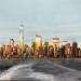 Painting Baie de New York by Touras Sophie-Kim  | Painting Figurative Urban Acrylic