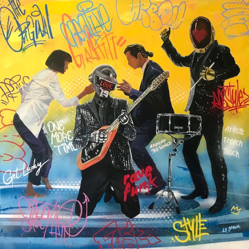 Painting Pulp Dafpunk musique by Le Yack | Painting Pop-art Pop icons