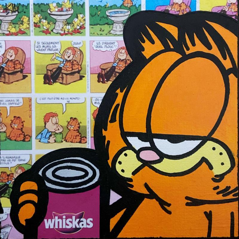 Painting Garfield by Kalo | Painting Pop art Pop icons Mixed