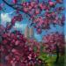 Peinture Spring in Central Park par Pigni Diana | Tableau Figuratif Urbain Huile