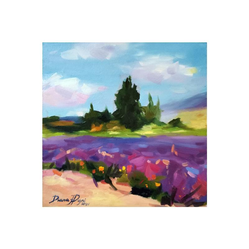 Painting Lavender joy by Pigni Diana | Painting Figurative Oil Landscapes, Pop icons