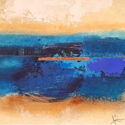 Painting Abstraction #745 by Hévin Christian | Painting Abstract Wood Minimalist