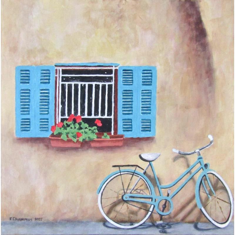 Peinture Bicycle par Chammas Fady | Tableau Figuratif