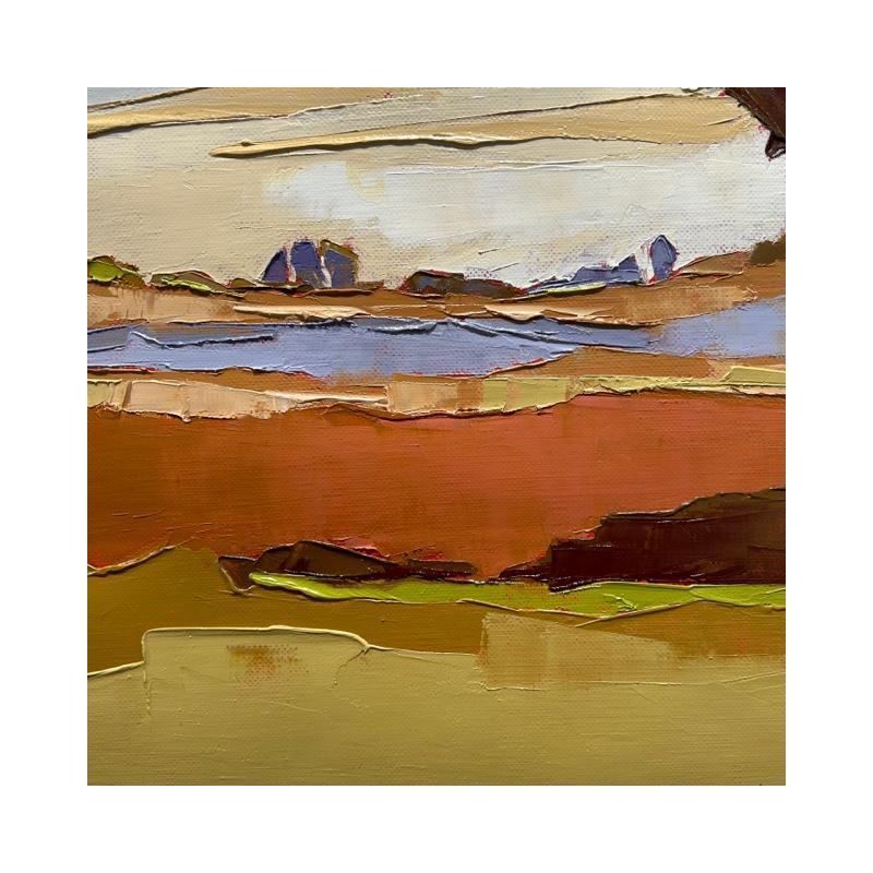 Painting Douceur de la fin du jour by PAPAIL | Painting Figurative Oil Landscapes