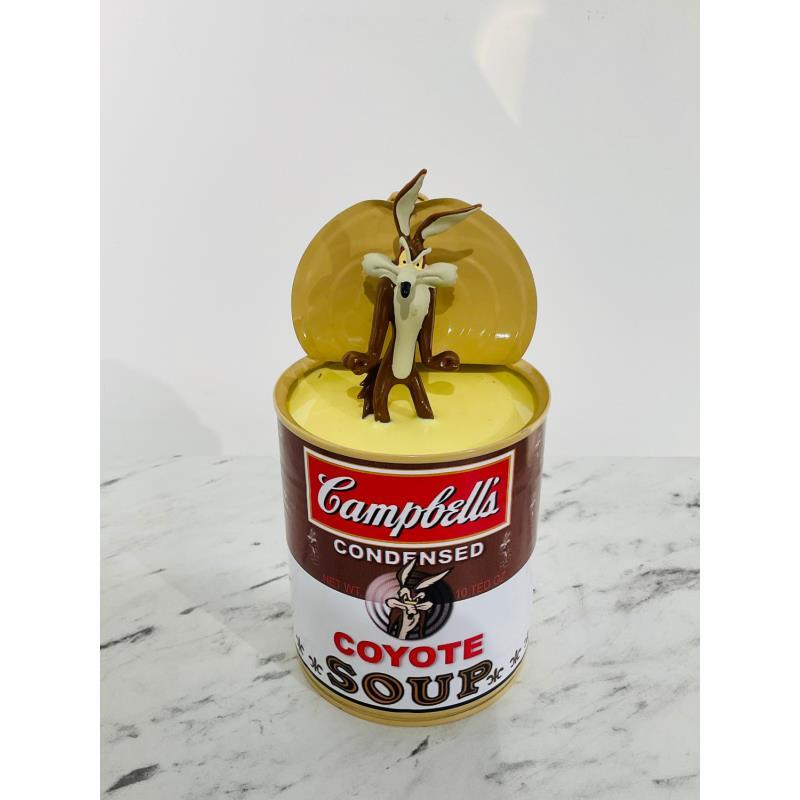 Sculpture COYOTE CAMPBELL SOUP  by TED | Sculpture Pop art Mixed Pop icons