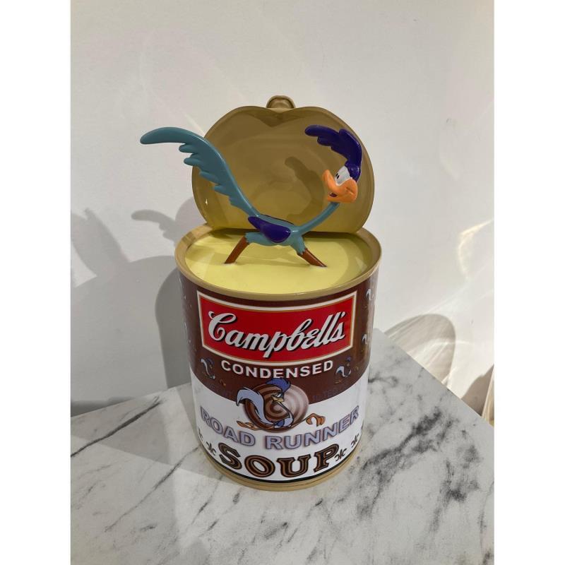 Sculpture ROAD RUNNER CAMPBELL SOUP  by TED | Sculpture Pop art Mixed Pop icons