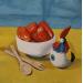 Painting Cuco and tomatoes by Parisotto Alice | Painting Figurative still-life Oil