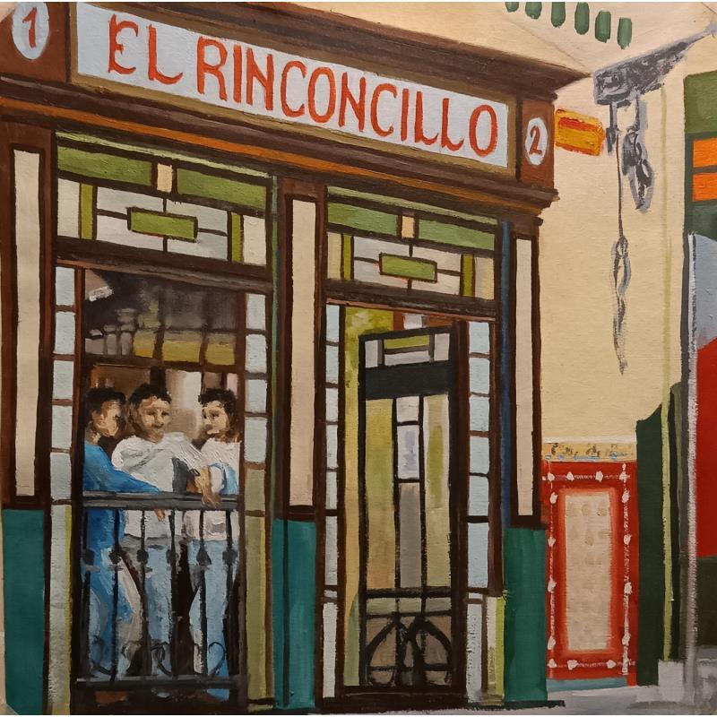 Gemälde Tres amigos von Parisotto Alice | Gemälde Figurativ Alltagsszenen Öl