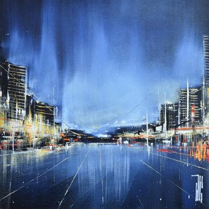 Painting Boulevard by Guillet Jerome | Painting Figurative Acrylic Urban