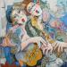 Peinture Douces concertistes par Garilli Nicole | Tableau Figuratif Scènes de vie