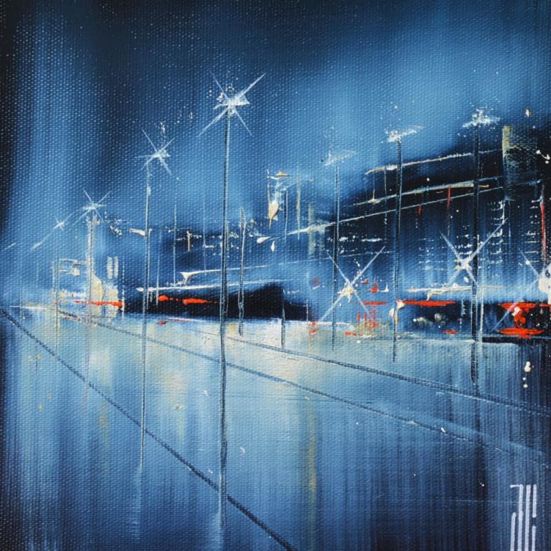 Painting La ligne by Guillet Jerome | Painting Figurative Acrylic Urban