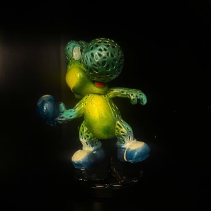 Sculpture It's not mine! Green Yoshi by Julien Mikhel Ydeasigner | Sculpture Pop art Mixed Pop icons