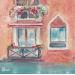 Peinture balcony in Venice par Lida Khomykova | Tableau Figuratif Paysages Aquarelle