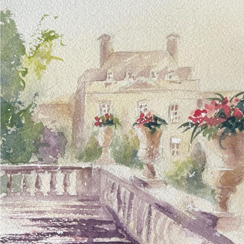 Painting Summer un the luxembourg by Lida Khomykova | Painting Watercolor