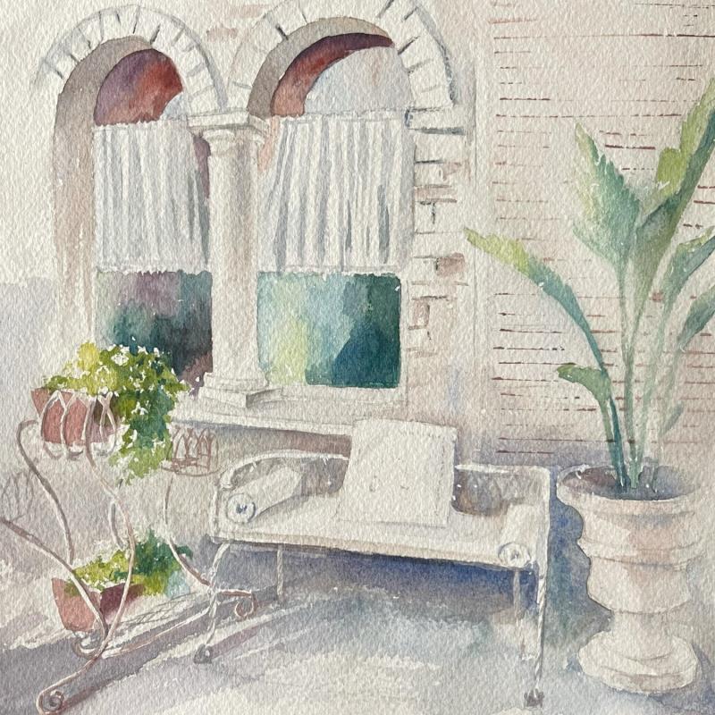 Painting House in Tuscany by Lida Khomykova | Painting Figurative Watercolor Pop icons, still-life
