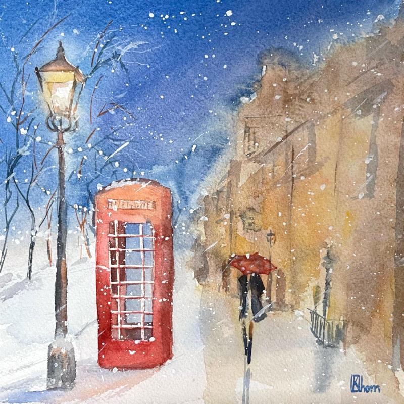 Painting Telephone by Lida Khomykova | Painting Figurative Watercolor Pop icons, Urban