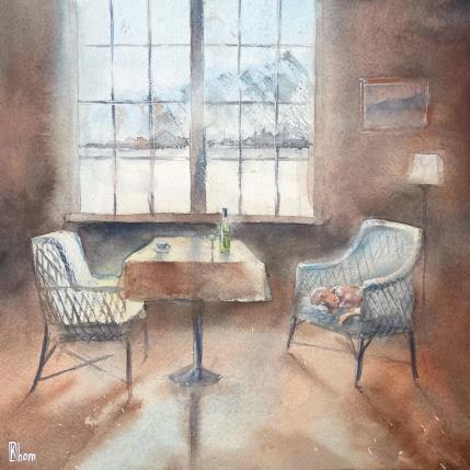 Painting Afternoon in the mountains by Lida Khomykova | Painting  Watercolor