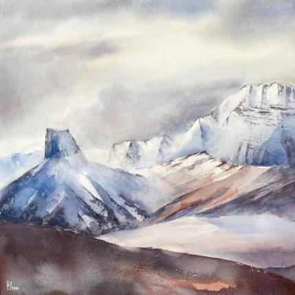 Painting Plateau du Vercors by Lida Khomykova | Painting  Watercolor