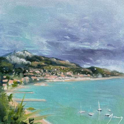 Gemälde la Côte d'Azur von Jung François | Gemälde Figurativ Öl Landschaften, Marine, Pop-Ikonen