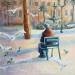 Painting Place Réal by Jung François | Painting Figurative Urban Life style Oil
