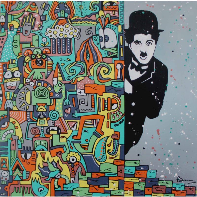 Painting Simplicity is not a simple thing by Fanny | Painting Raw art Wood Pop icons