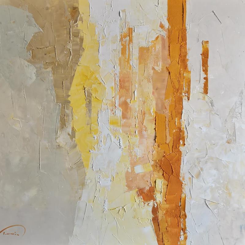 Painting Orange day by Tomàs | Painting Abstract Urban Oil