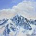 Peinture Mont blanc par Lallemand Yves | Tableau Figuratif Paysages Huile Acrylique