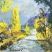Painting Paysage automne grenoblois by Lallemand Yves | Painting Figurative Landscapes Oil Acrylic