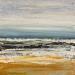 Gemälde l'océan von Rocco Sophie | Gemälde Art brut Öl Acryl Collage Sand
