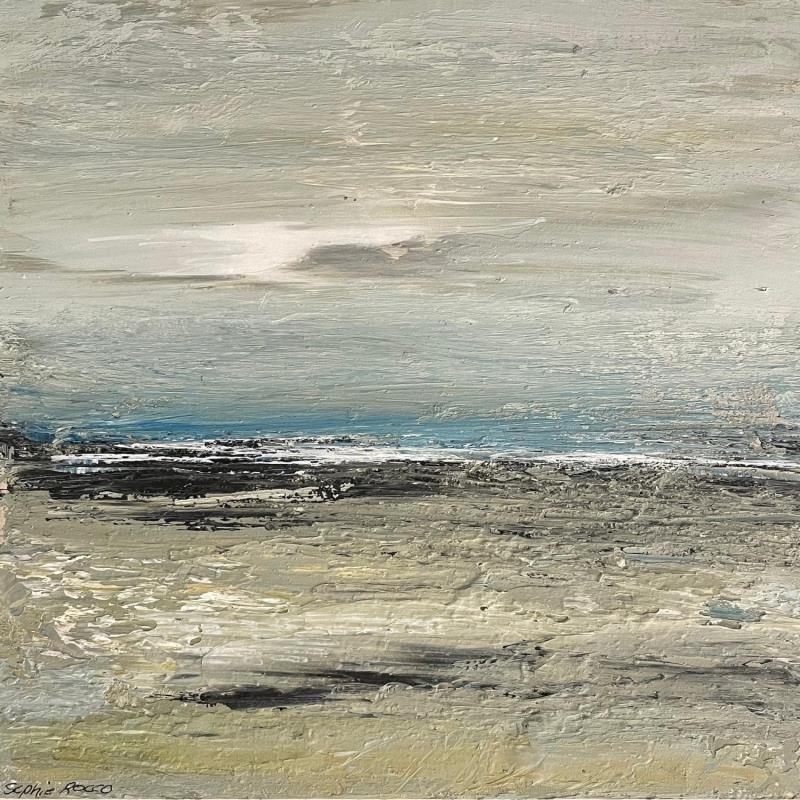 Gemälde Apres l'orage von Rocco Sophie | Gemälde Art brut Öl Acryl Collage Sand