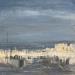 Painting La haut a Montmartre  by Rocco Sophie | Painting Raw art Oil Acrylic Gluing Sand