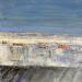 Gemälde Les toits de Montmartre  von Rocco Sophie | Gemälde Art brut Öl Acryl Collage Sand