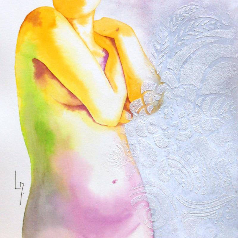Painting Nu femme 187 Lilith by Loussouarn Michèle | Painting Figurative Watercolor Nude, Pop icons
